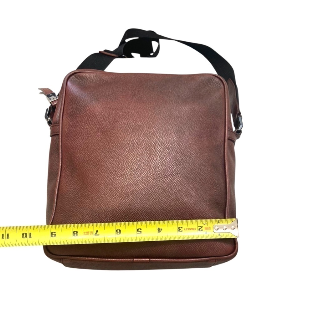 Burberry unisex burgundy maroon messenger bag - Picture 5 of 16